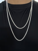 CORRENTE CUBAN 4MM 70CM ou 60cm