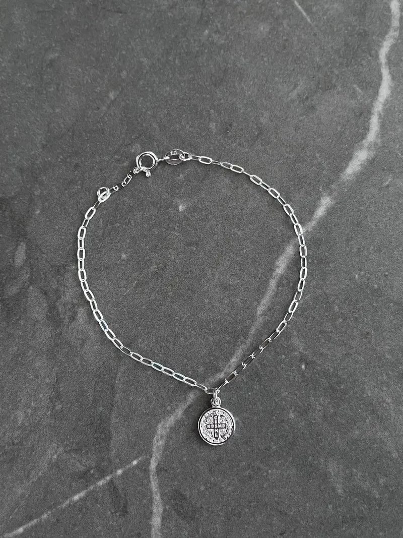 Pulseira medalha São Bento